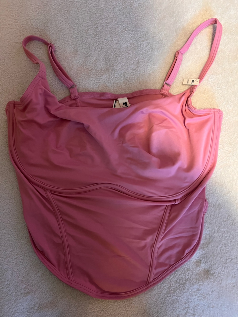 PINK Victoria's Secret Light Pink Built-In Support UNDERWIRE BRA SIZE XXL - NWT